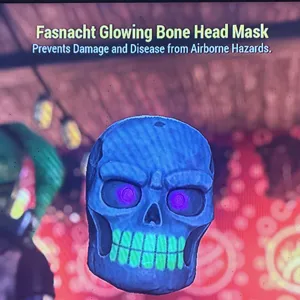 21 glowing mask
