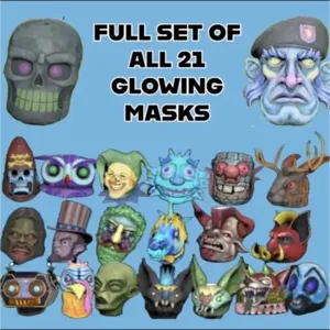 21 glowing mask