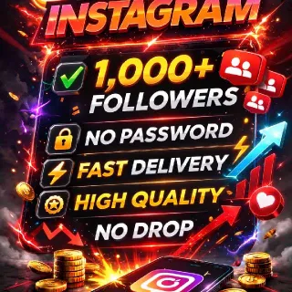 Instagram 1.000+ Followers | Fast & Safe Delivery | Service