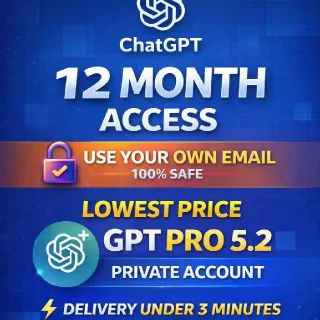 ChatGPT Pro GPT-5.2 Workspace | 1 year Access | Personal Email