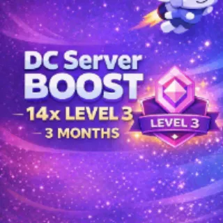 DC Server Boost - 14x Level 3 - 3 Months