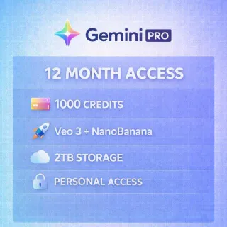 Gemini AI Pro 12 month