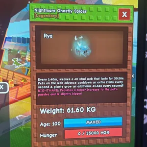 60kg NM Ghostly Spider