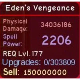 Eden's Vengeance | Dungeon quest reborn