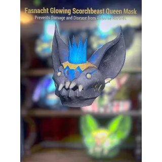 Glowing scorchbeast queen mask