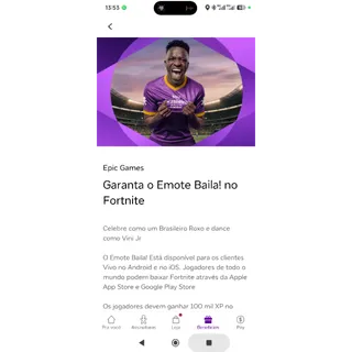Vini Jr "Baila" Fortnite emote