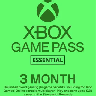 MICROSOFT XBOX GAME PASS ESSENTIAL 3 MONTH MEMBERSHIP | AU AUSTRALIA | DIGITAL CODE | AUTOMATIC INSTANT DELIVERY