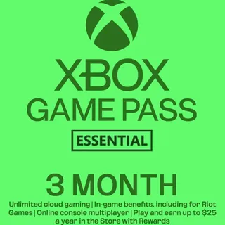 MICROSOFT XBOX GAME PASS ESSENTIAL 3 MONTH MEMBERSHIP | AU AUSTRALIA | DIGITAL CODE | AUTOMATIC INSTANT DELIVERY