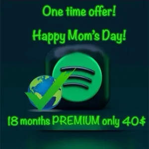 ONLY FOR THE NEXT 8 hours 78%OFF [18 Months of Spotify Premium UPGRADE] ⚠️Read Description⚠️