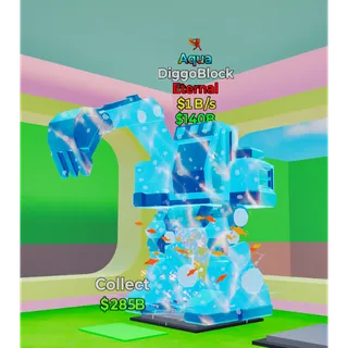 1 trait aqua DiggoBlock 1B/s