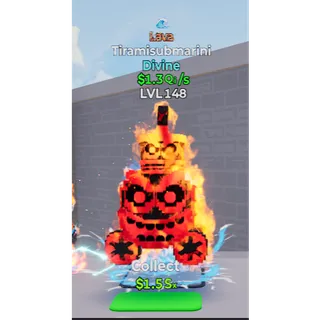 1 trait Lava Tiramisubmarini 1.3qi/s