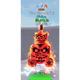 3 traits Lava Tiramisubmarini 5.9qi/s