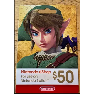 $50.00 USD Nintendo eShop