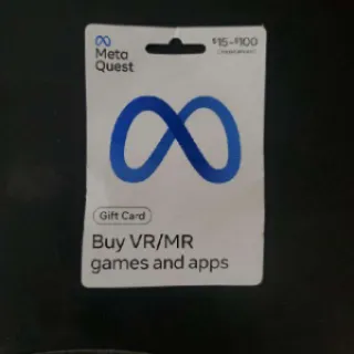 $15.00 Meta Quest Gift Card