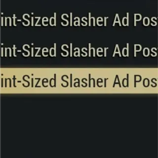 PS Slasher Ad poster set