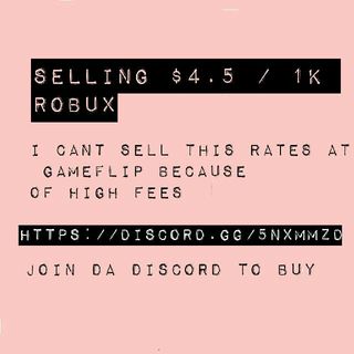 Other Cheap Robux 1k 4 5 In Game Items Gameflip - roblox developer discord servers get 100k robux
