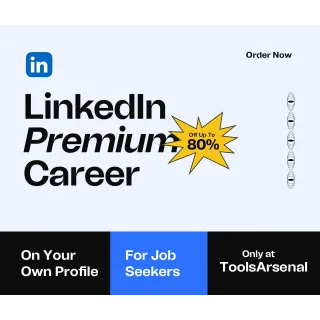 Linkedin Premium Career 12 Months Plans on Your Own Profile