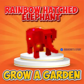 RAINBOW HATCHED ELEPHANT 