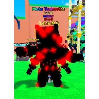 Blood Meta Technetta Lv. 200 I Escape Tsunami For Brainrots!