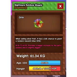nightmare rainbow hatched magpie