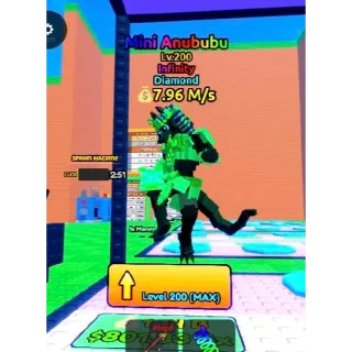DIAMOND MINI ANUBUBU 7.76 M/S ( LVL 200 ) I ESCAPE TSUNAMI FOR BRAINROT !