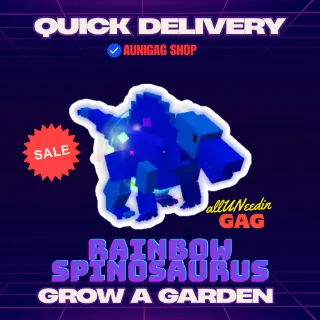 RAINBOW HATCHED SPINOSAURUS I GROW A GARDEN 