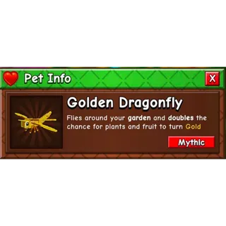 GOLDEN DRAGON FLY I GROW A GARDEN 2