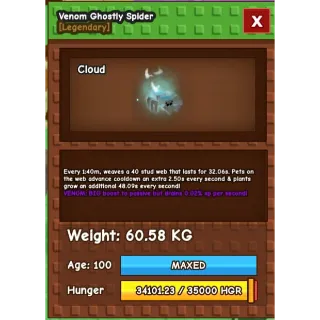 ghostly spider 60kg plus 