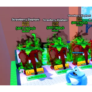 1X HACKER STRAWBERRY ELEPHANT $807.16QN/S I ESCAPE TSUNAMI FOR BRAINROTS 