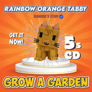 HUGE RAINBOW ORANGE TABBY 5S CD I GROW A GARDEN