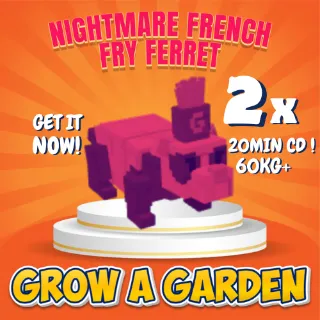 2X NIGHTMARE FRENCH FRY FERRET 60KG PLUS 