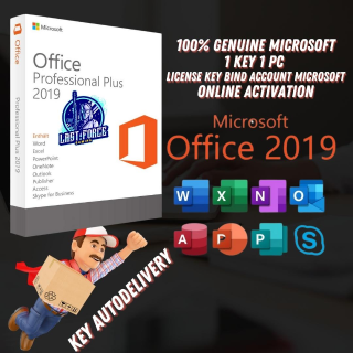 Microsoft Office 2019 Professional Plus Genuine Key 1PC Bind Account ...