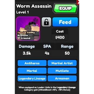 Worm Assassin ASTD