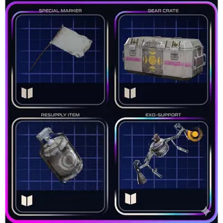 Arc Raiders New Blueprints Bundle / White Flag, MK.3 Smoke, Crash Mat, Powered Descender