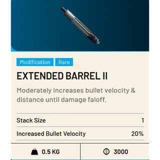 Arc Raiders Extended Barrel II Blueprints