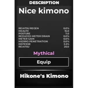 Hikone's Kimono - Type Soul