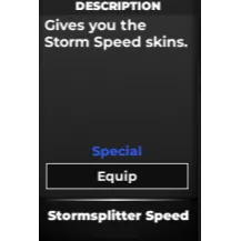 Stormsplitter Speed - Type Soul