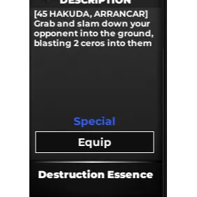 Destruction Essence - Type Soul