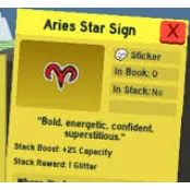 Aries Star Sign - BSS - Bee Swarm