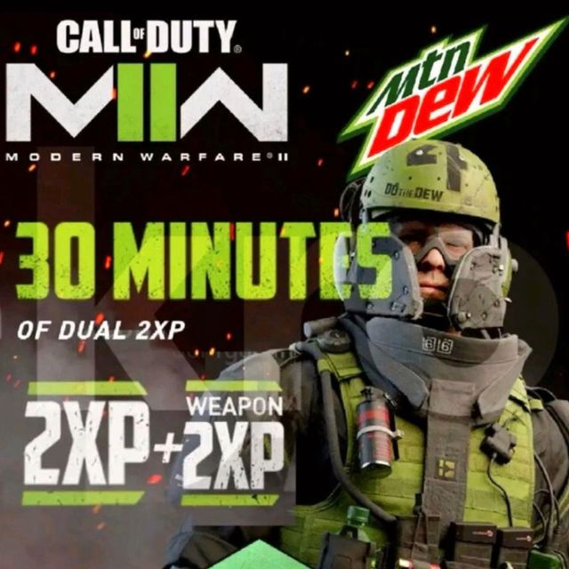 mw2 mountain dew 12 pack code