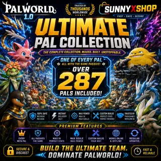 Palworld all 287 pals with max stats