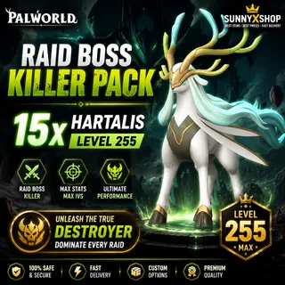 Palworld Raid boss killer pal hartalis 15x Max 