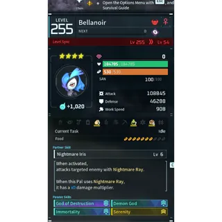 Palworld  Attacker pal max iv