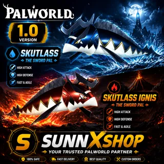 skutlass and skutlass ignis attack / Worker pal  Palworld 