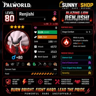 Palworld Renjeshi attack  pal 