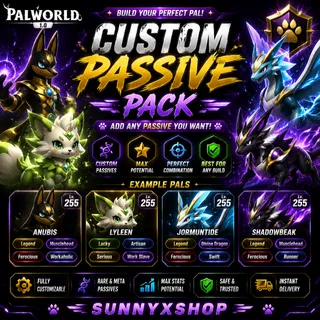Palworld custom passive pals 5pals