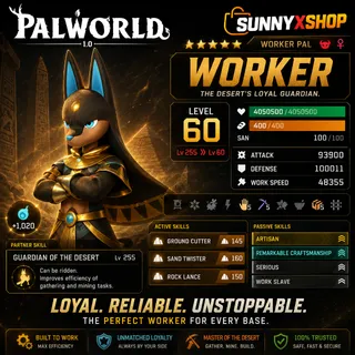 Palworld: xenolord attacker pal Moded 
