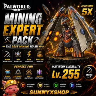 aegidron Mining God pal Palworld  level 10 mining