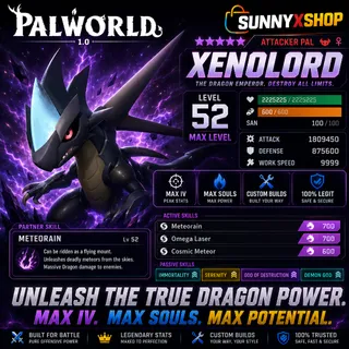 Palworld: xenolord attacker pal Moded 