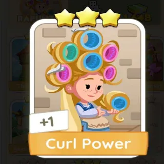 Curl Power 3⭐ Sticker Monopoly Go